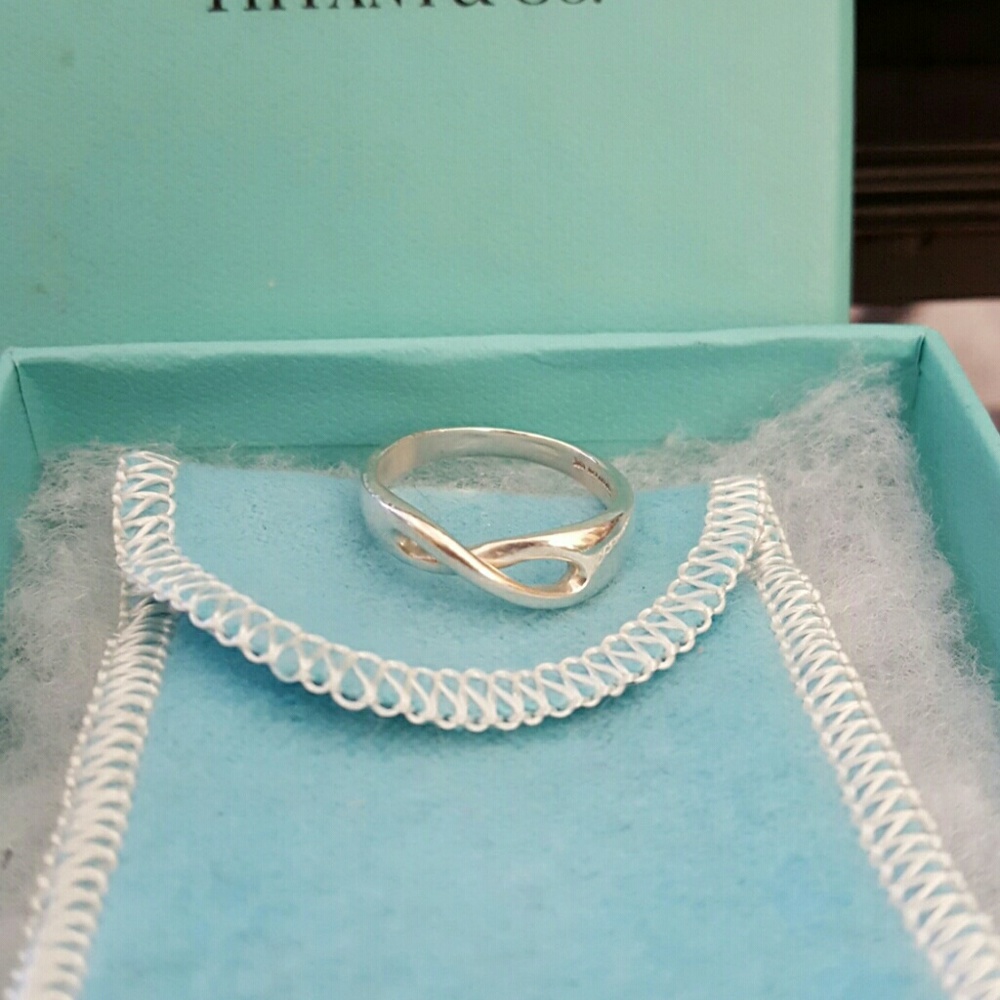Tiffany & Co. Sterling Silver Infinity ring.